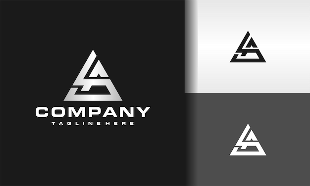 Monogramme Sa Triangle Logo