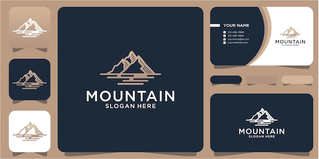 Montagne De Conception De Logo Créatif