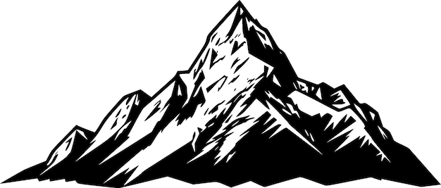 Vecteur montagnes logo vectoriel de haute qualité illustration vectorielle idéale pour le graphique de t-shirt