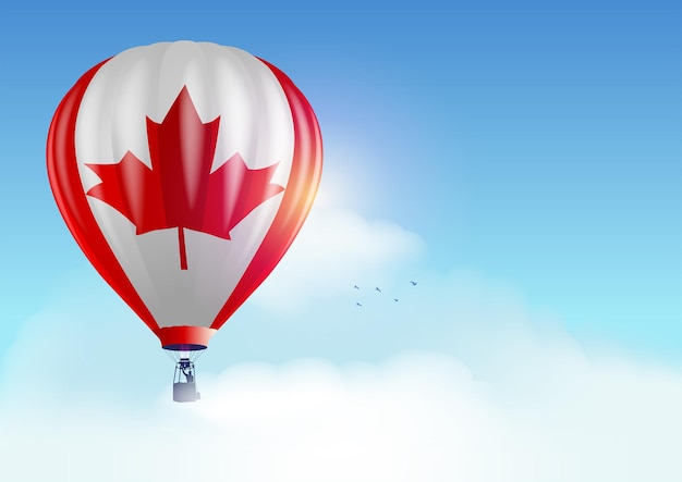 Montgolfière avec insigne du Canada