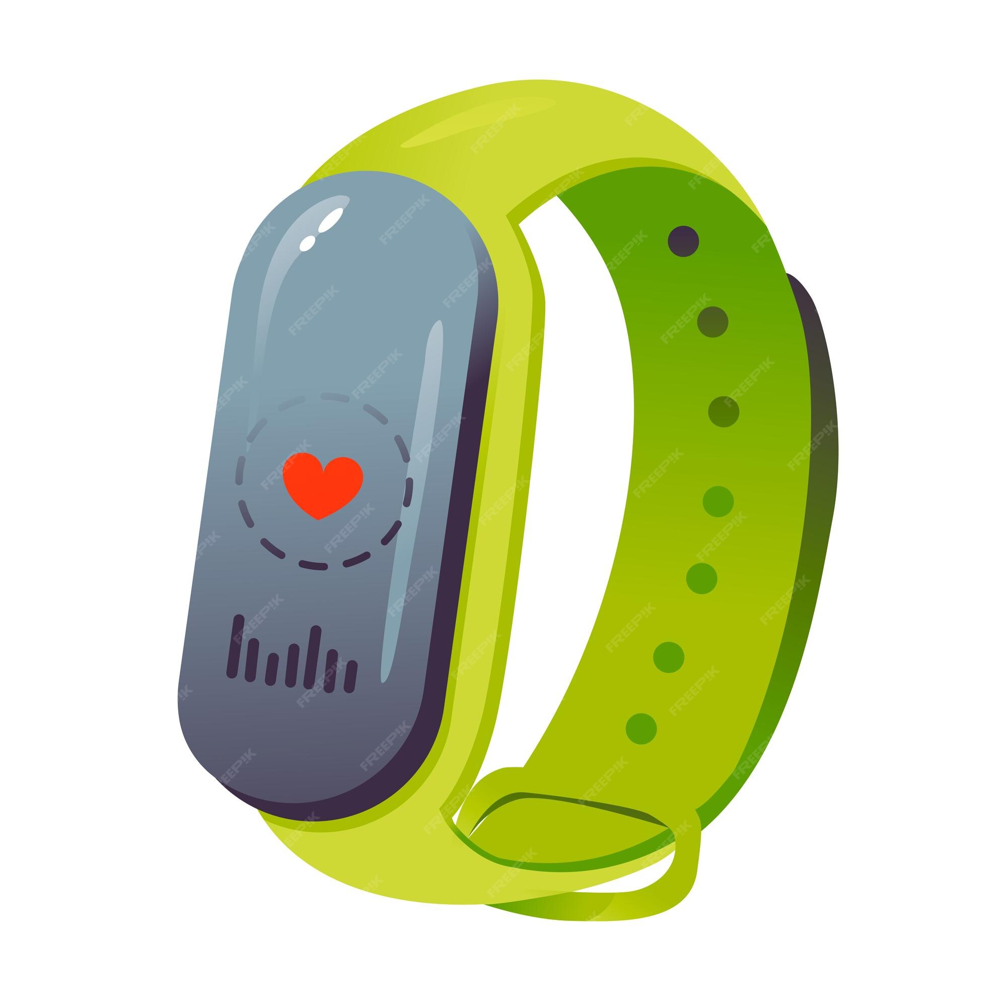 Montre Intelligente, Tracker De Fitness Avec Moniteur De Fréquence Cardiaque,  Illustration Vectorielle