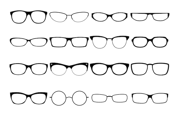 Montures de lunettes de vecteur
