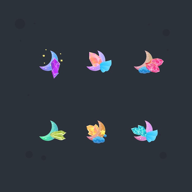 Moon Glossy Golden Frame Set Sky Game Icon Badge Set Sub Bit Badges Streamer Graphics Jeux Ailes Il est également possible de jouer à des jeux vidéo en ligne.