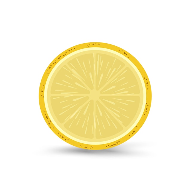 Un Morceau De Citron Dessiné à La Main Sur Un Fond Blanc Isolé Parfait Pour Le Textile Utilisé Dans Le Concept De Jus