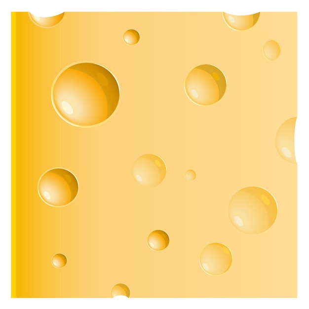 Morceau de fromage sur blanc