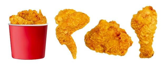 Morceaux de poulet frit