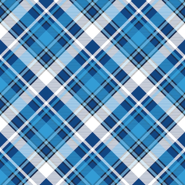 Moredn design modèle sans couture plaid bleu