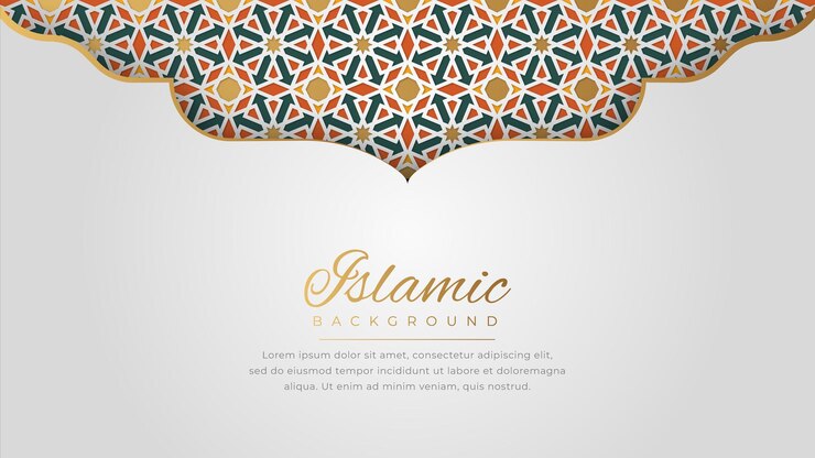 Mosaïque Arabesque Blanche Arabe Islamique De Fond