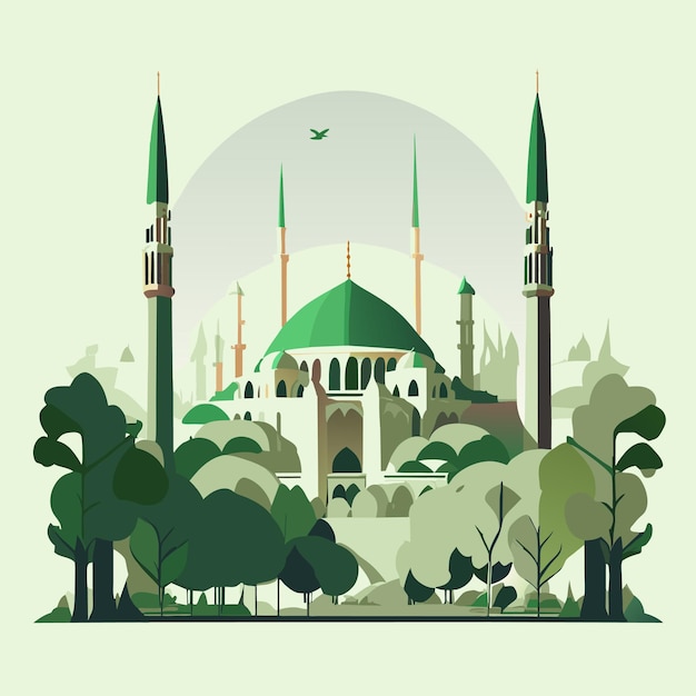 Vecteur mosquée illustration