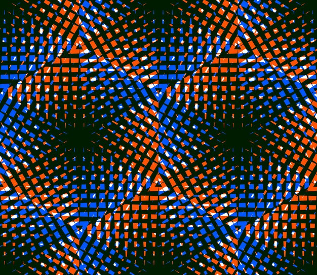 Motif 3d géométrique abstrait illusoire coloré sans couture avec effets de transparence. Toile de fond infinie stylisée vectorielle, idéale pour la conception graphique et Web, EPS10.