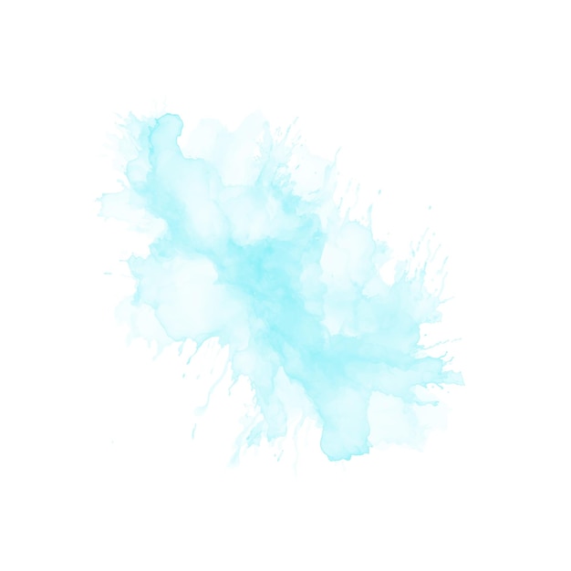 Motif abstrait avec aquarelle bleue nuage aquarelle cyan eau brush texture éclaboussure