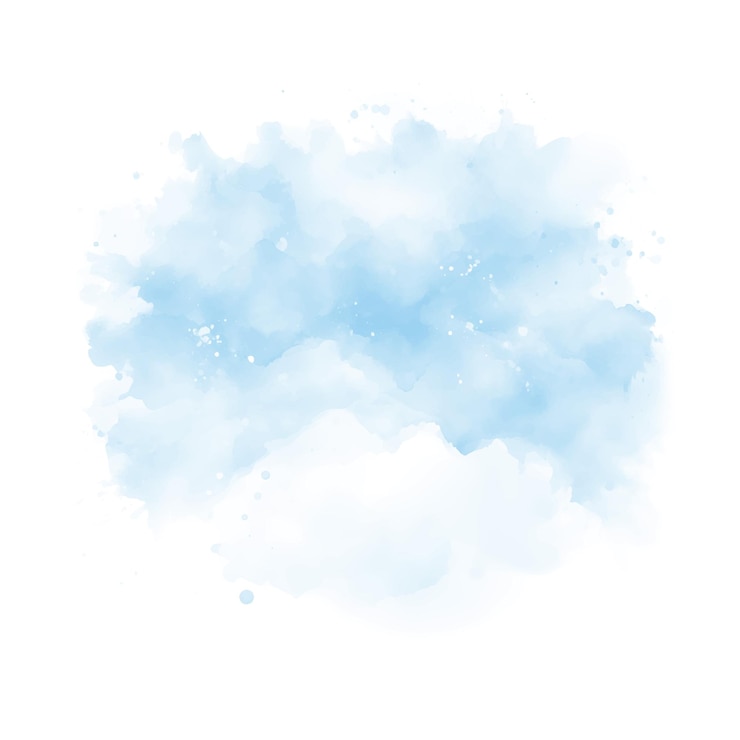 Vecteur motif abstrait avec aquarelle bleue nuage aquarelle cyan texture d'éclaboussure d'eau brash