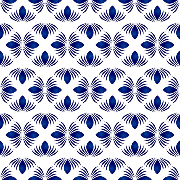 Motif Abstrait Bleu Et Blanc