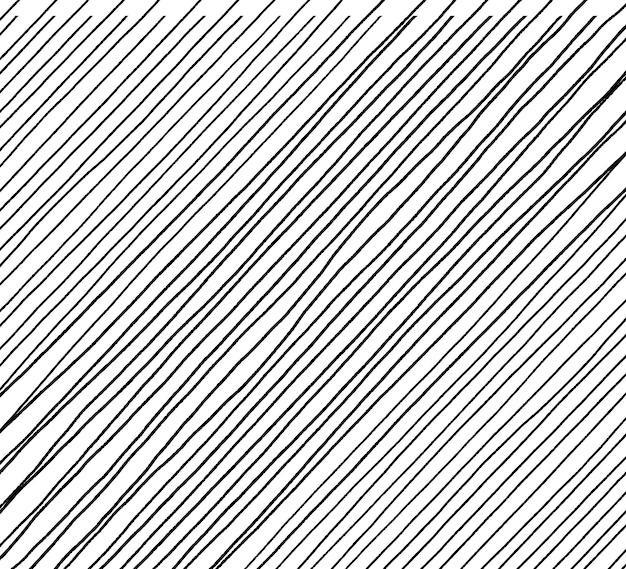 Motif abstrait dessiné à la main avec des traits de lignes dessinés à la main Set de pinceaux grunge vectoriels à rayures ondulées Illustration Vector EPS 10