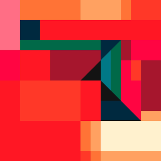 Vecteur motif abstrait géométrique aux couleurs vives