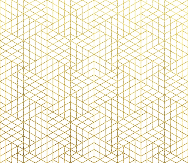 Motif Abstrait Géométrique Fond D'or