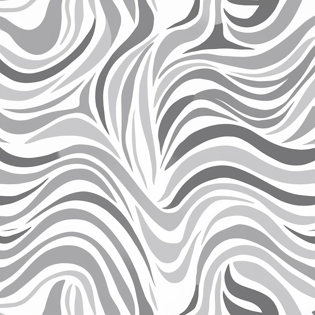 Vecteur un motif abstrait noir et blanc avec des vagues et des vagues