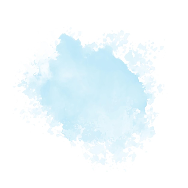 Motif Abstrait Avec Nuage D'aquarelle Bleue Aquarelle Cyan Texture D'éclaboussure D'eau