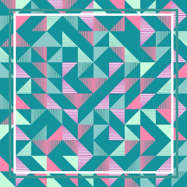 Motif Abstrait Pastel Géométrique Punchy Triangle