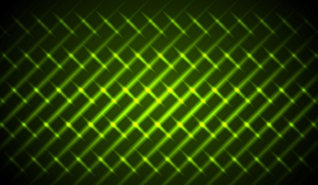 Motif abstrait de rayures néon vert brillant