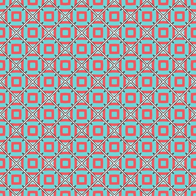 Motif abstrait sans couture multicolore Arrière-plan et arrière-plan multicolore Conception ornementale colorée Ornement de mosaïque coloré Illustration graphique vectorielle EPS10