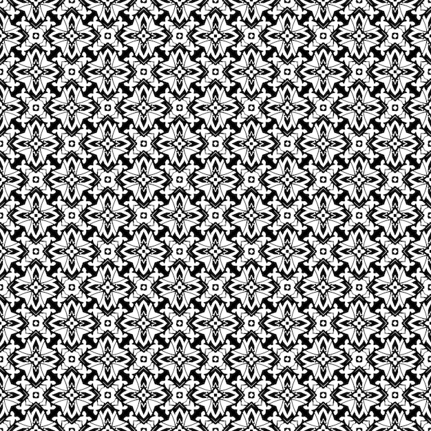 Motif Abstrait Sans Couture Noir Et Blanc. Arrière-plan Et Toile De Fond. Conception Ornementale En Niveaux De Gris.