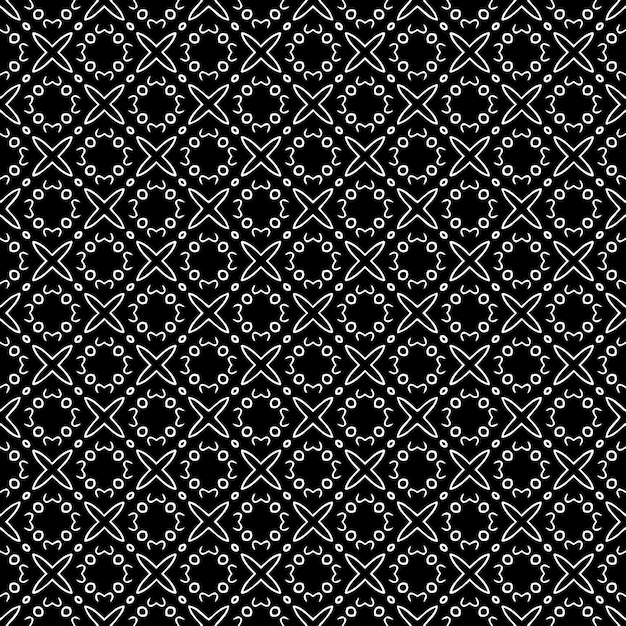 Vecteur motif abstrait sans couture noir et blanc arrière-plan et toile de fond design ornemental en gamme grise