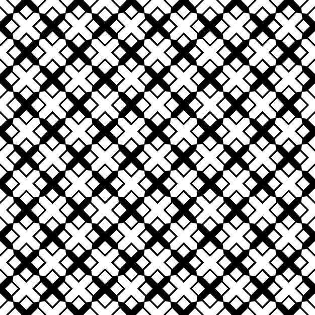 Motif abstrait sans couture noir et blanc Arrière-plan et toile de fond Design ornemental en gamme grise