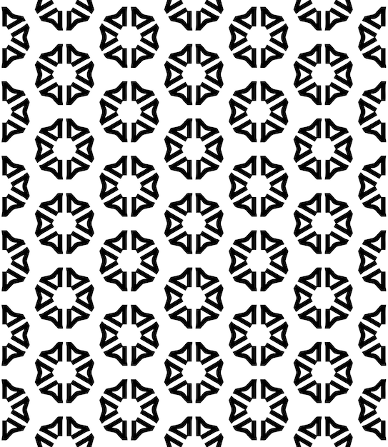 Motif Abstrait Sans Couture Noir Et Blanc Arrière-plan Et Toile De Fond Design Ornemental En Gamme Grise