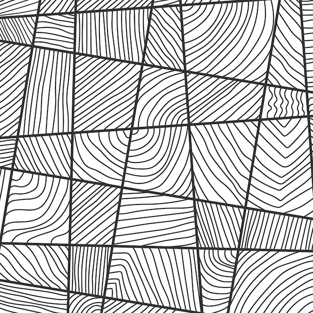 Motif Abstrait De Style Zentangle Pour La Décoration Et La Décoration De Tissus Texturés Et D'emballages