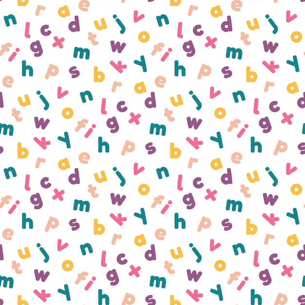 Motif Alphabet Coloré