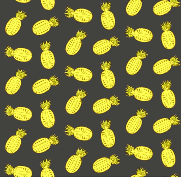 Motif D'ananas à La Mode