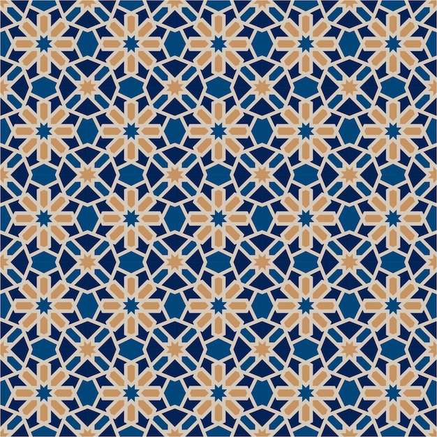 Vecteur motif arabe de fond vecteur d'ornement islamique géométrie arabe traditionnelle