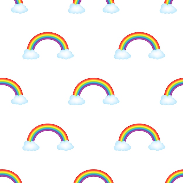 Motif D'arcs-en-ciel. Illustration Vectorielle De Stock.