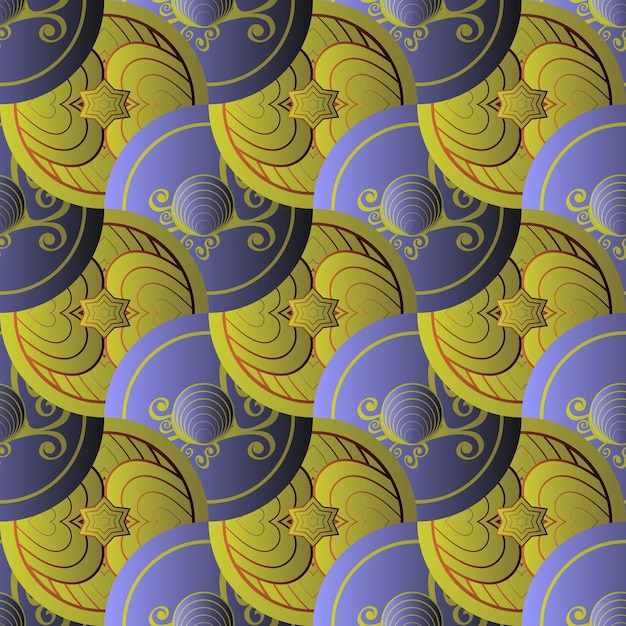 Motif d'arrière-plan sans couture Ornement géométrique décoratif Peut être utilisé pour les remplissages de motifs de papier peint