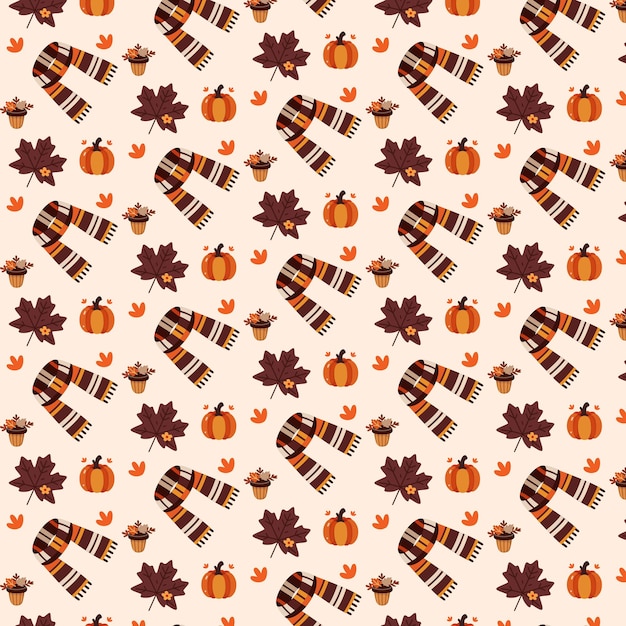 Le motif de l'automne, le motif de la fête de Thanksgiving, le motif des éléments d'automne.