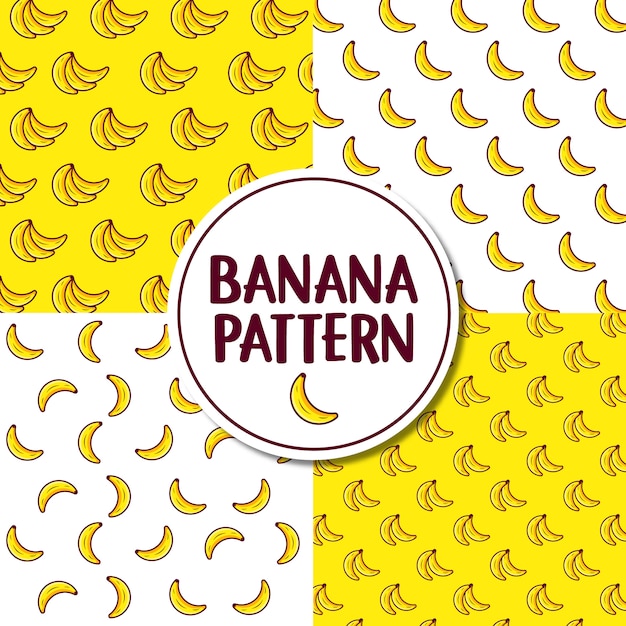 Vecteur motif banane ilustration