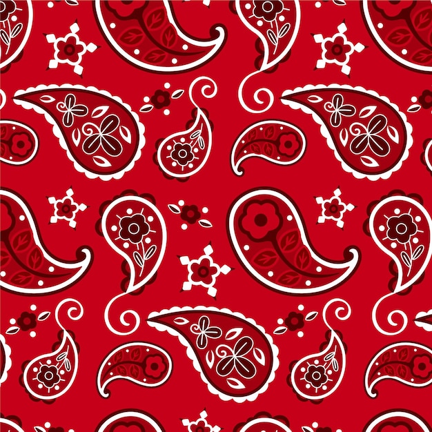 Vecteur motif de bandana paisley