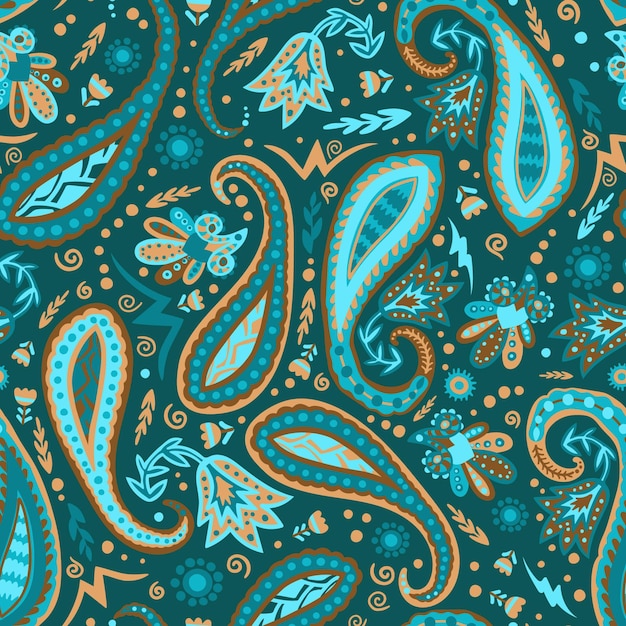 Vecteur motif de bandana paisley