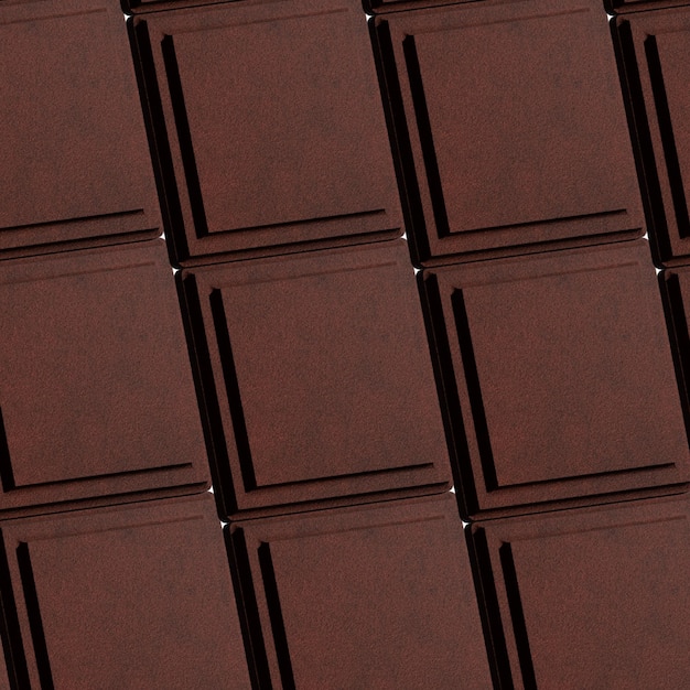 Vecteur motif de barre de chocolat réaliste sans couture