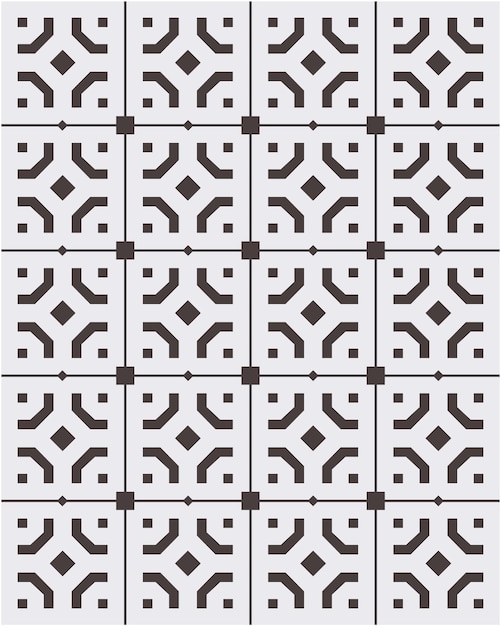 Vecteur motif bicolore noir et blanc de vecteur géométrique.