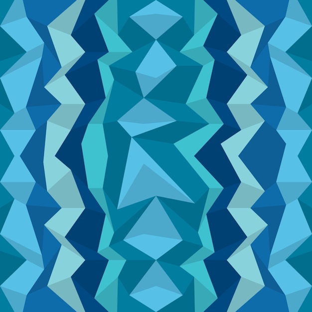 Motif Bleu Polygonal Zigzag Vecteur Fond Papier Peint