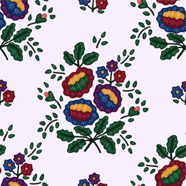 Vecteur motif de broderie ukrainienne