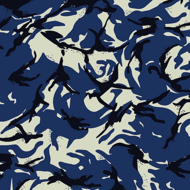 motif camouflage bleu marine