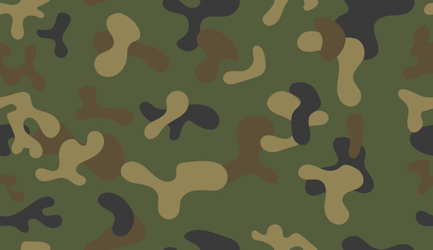 Vecteur motif de camouflage vert sans couture motifs de tissus militaires et de chasse illustration vectorielle