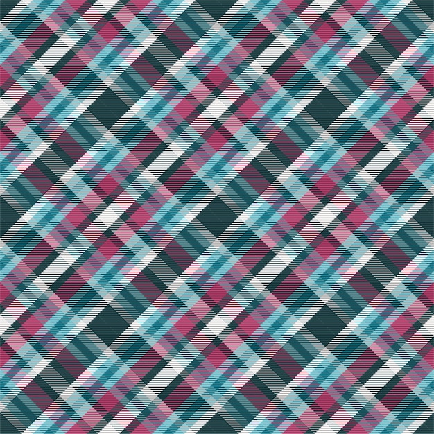 Motif à Carreaux Sans Soudure. Vérifiez La Texture Du Tissu. Fond Carré Rayé. Tartan De Conception Textile De Vecteur.