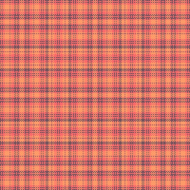 Motif à carreaux tartan avec texture et couleur chaude