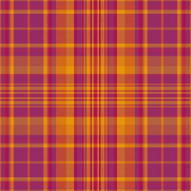 Motif à carreaux tartan avec texture et couleur chaude