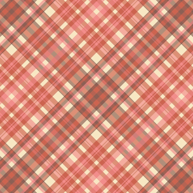 Motif à carreaux tartan avec texture et couleur chaude