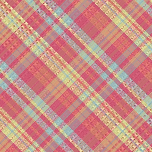 Motif à Carreaux Tartan Avec Texture Et Couleur Estivale